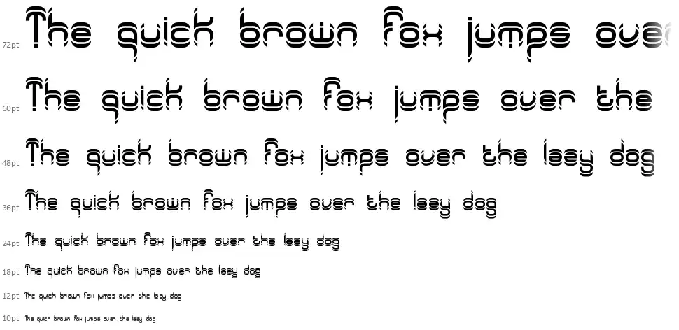 Synthetic BRKfont waterfall