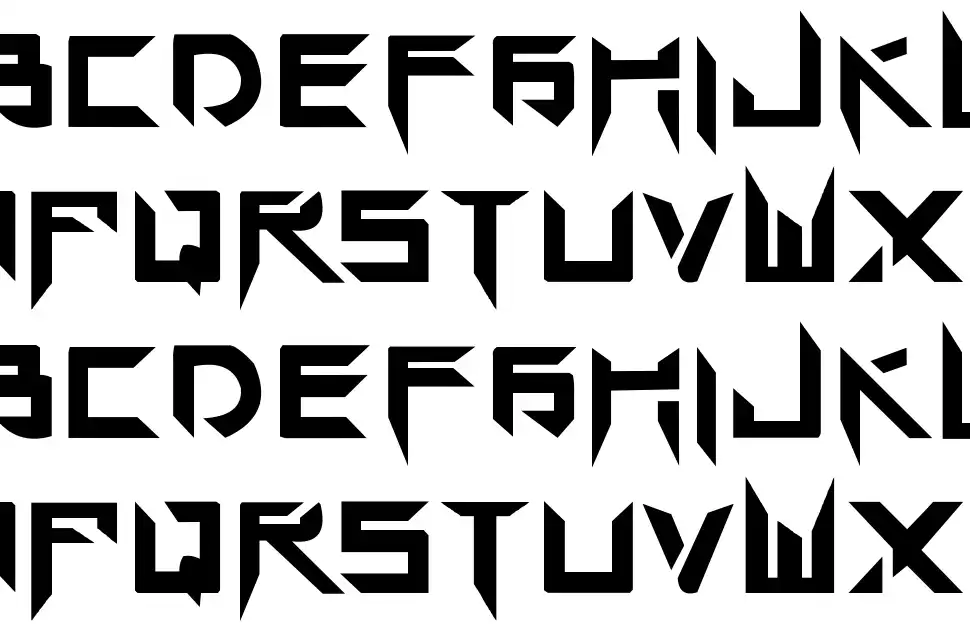Tek Hedfont specimens