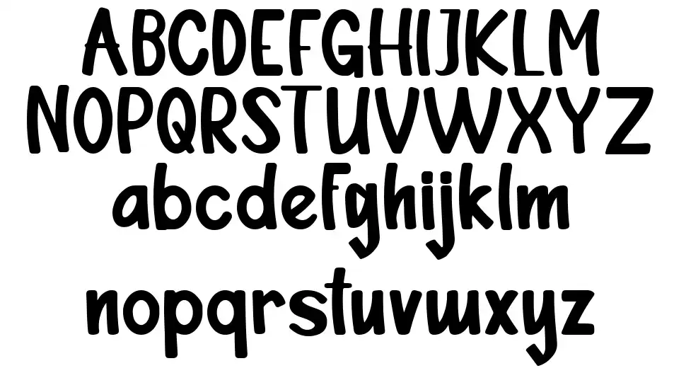 The Geofanyfont specimens