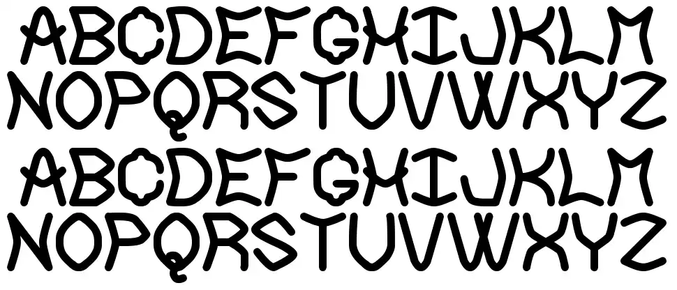 The Neckbreaker Stfont specimens
