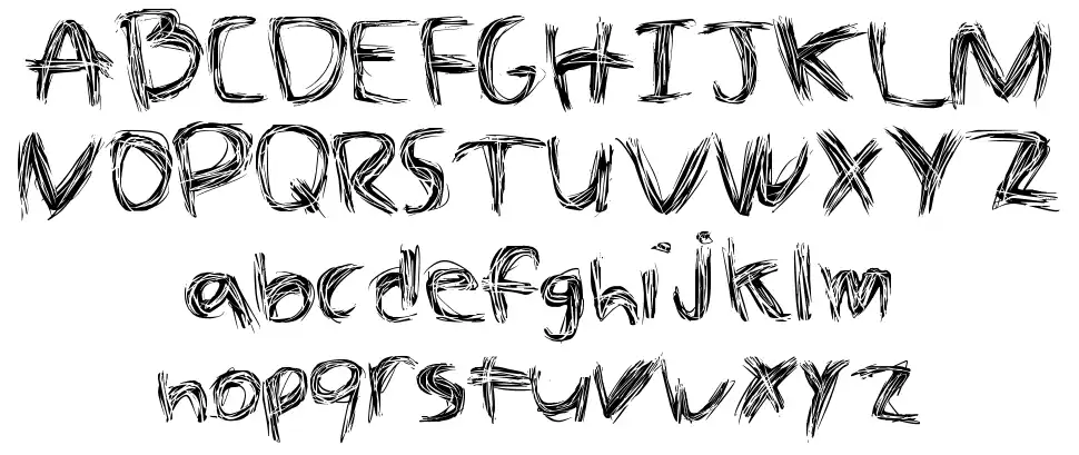 The Spazfont specimens