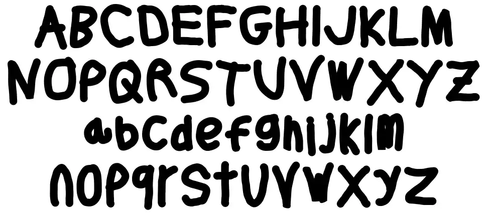 Thicker Than...font specimens