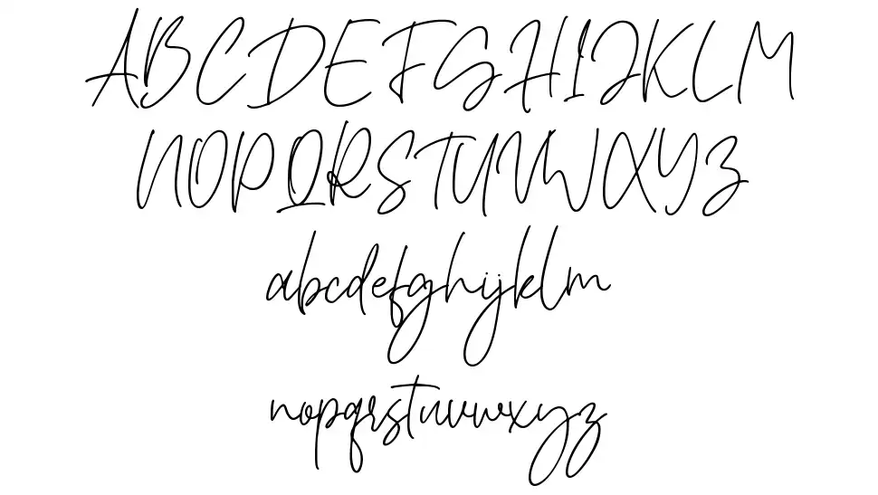 Thunder Shutterfont specimens