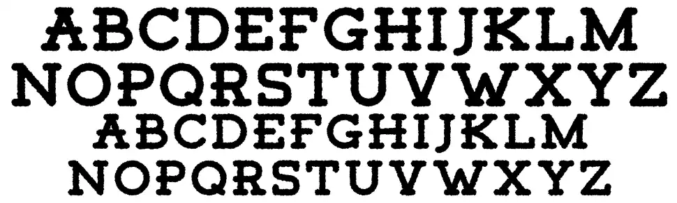 Tigrealfont specimens