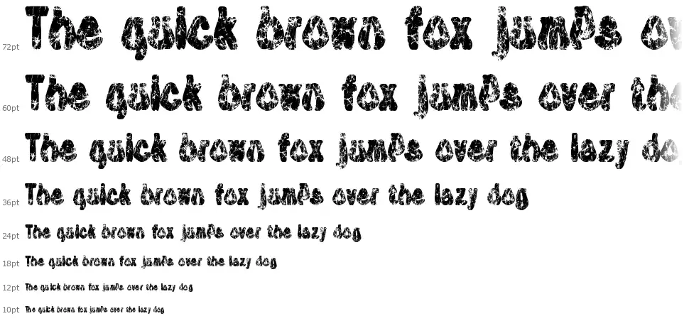 Tioem Black Distressedfont waterfall