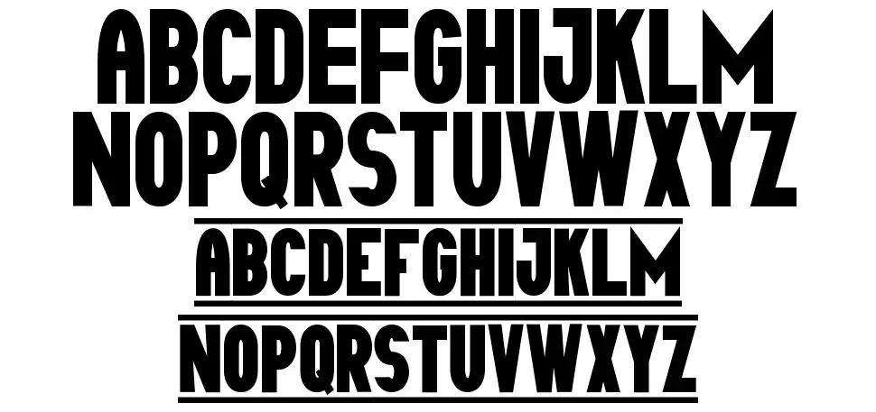 Tipo Capital1 Stfont specimens
