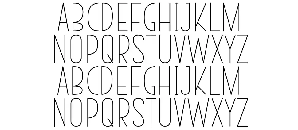Today Easterfont specimens