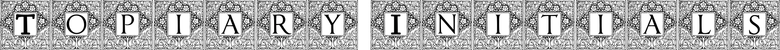 Topiary Initials