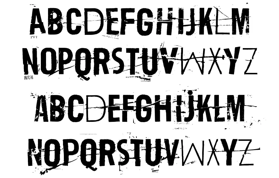 Trash Zydegofont specimens