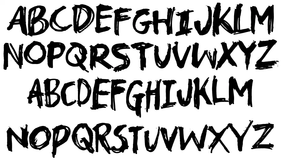 Troublemarkerfont specimens