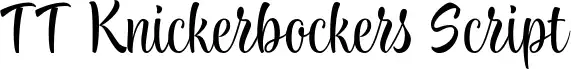 TT Knickerbockers Script