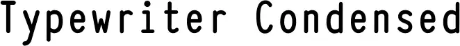 Typewriter Condensed