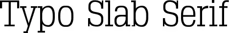 Typo Slab Serif