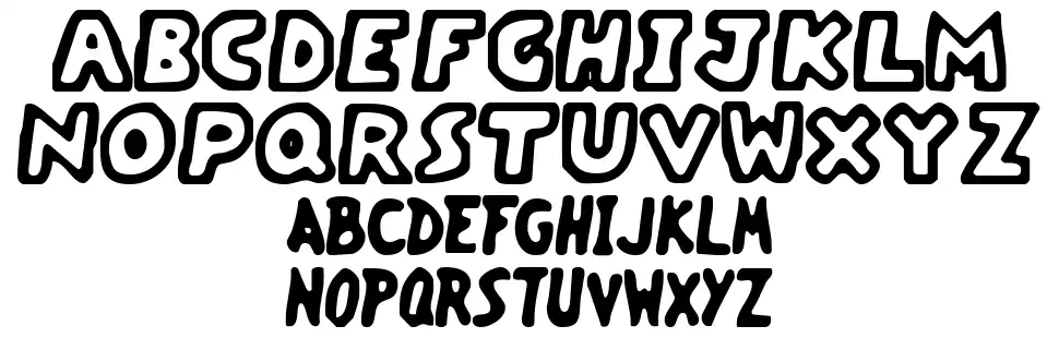 Vacant Capz BRKfont specimens