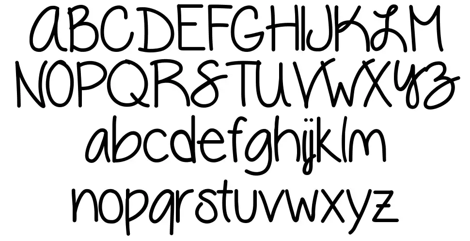 Vanessa Loves Youfont specimens