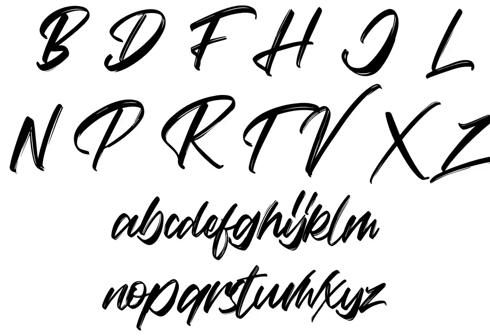 Vaughan Handstylishfont specimens