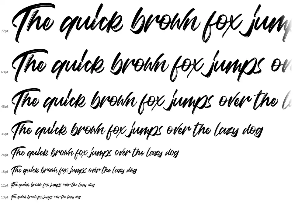 Vaughan Handstylishfont waterfall