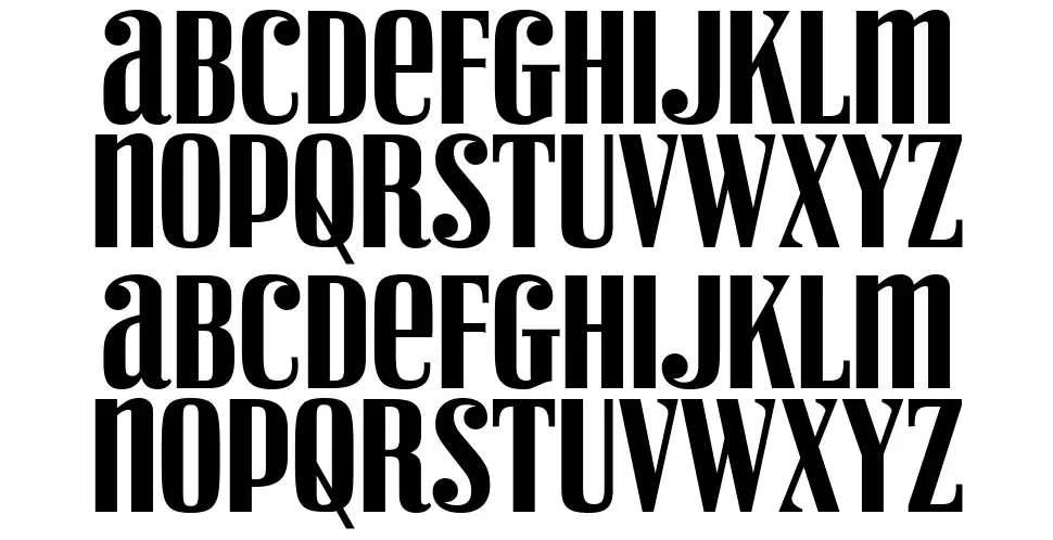 Vexler Slipfont specimens