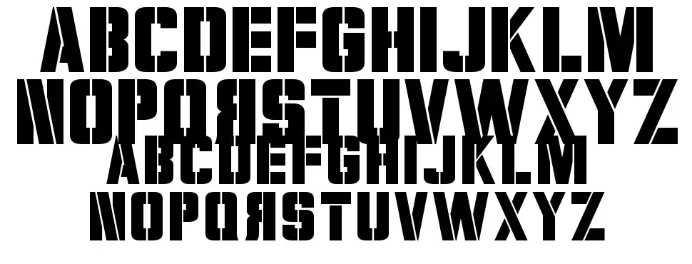 Volkofffont specimens
