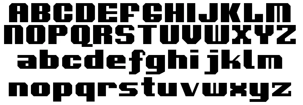 Voortrekker font specimens