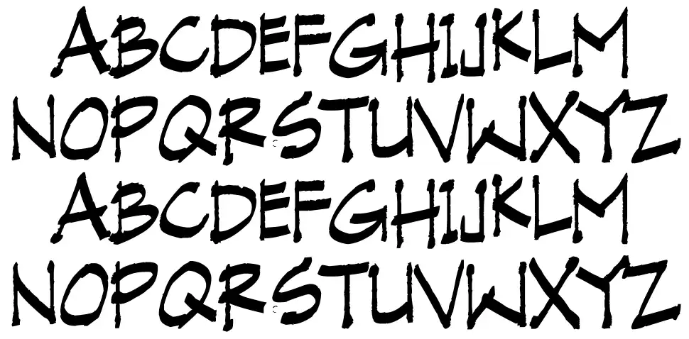 Vranic Handfont specimens