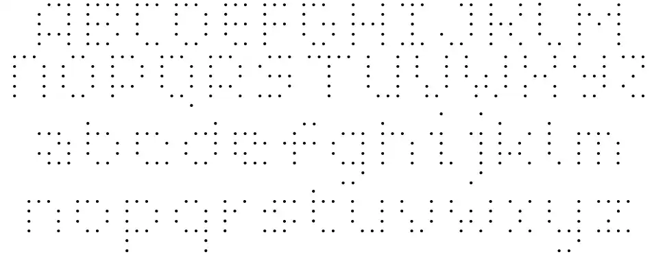 WC Pixhole Thin Btafont specimens