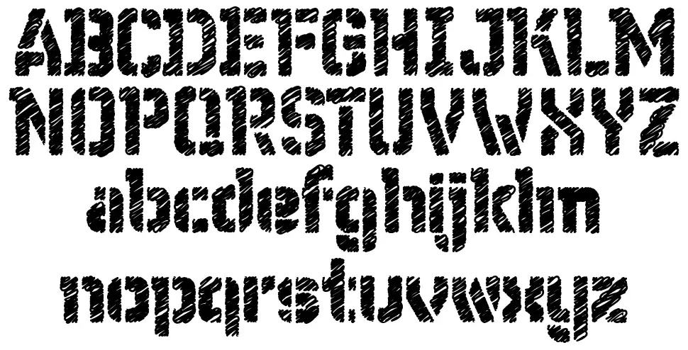 WC Wunderbach Rough Btafont specimens