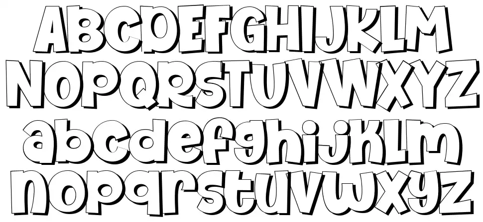 We Are Allstarfont specimens