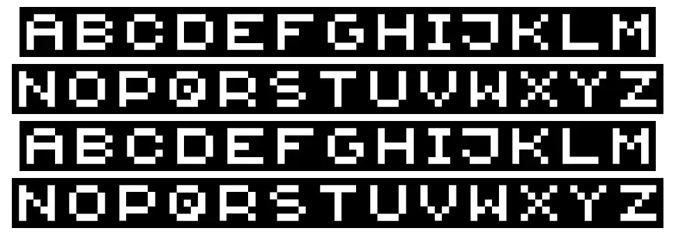 Weymouth Ribbonfont specimens
