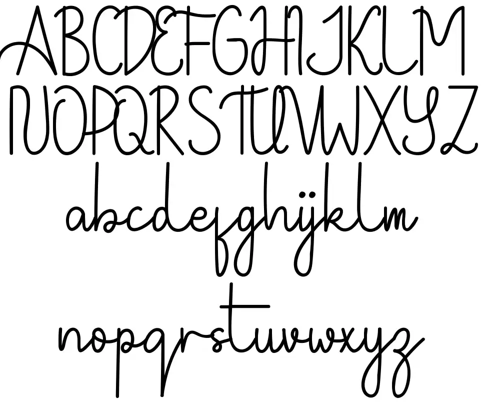 Whateva Day Scriptfont specimens