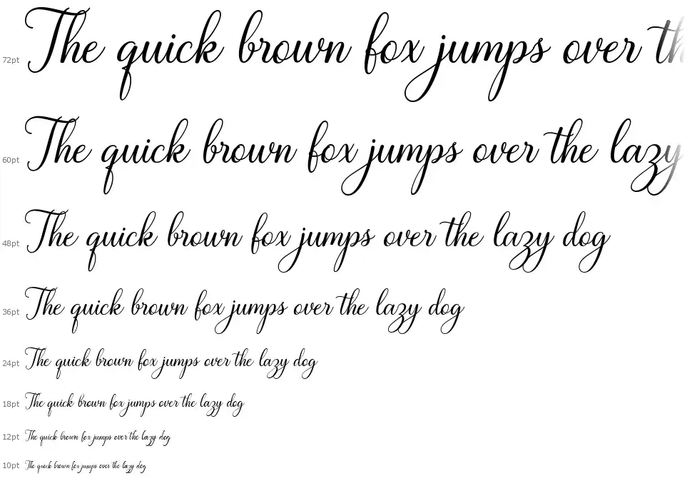 White Crystal Scriptfont waterfall