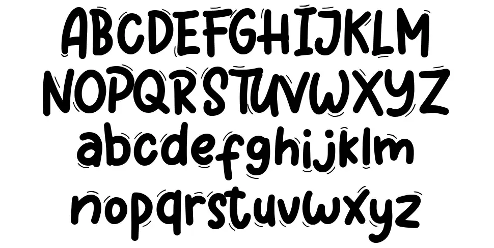 Wigglyefont specimens
