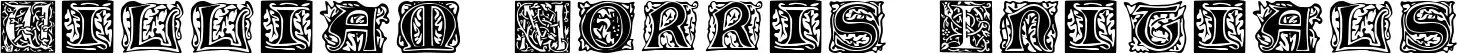 William Morris Initials