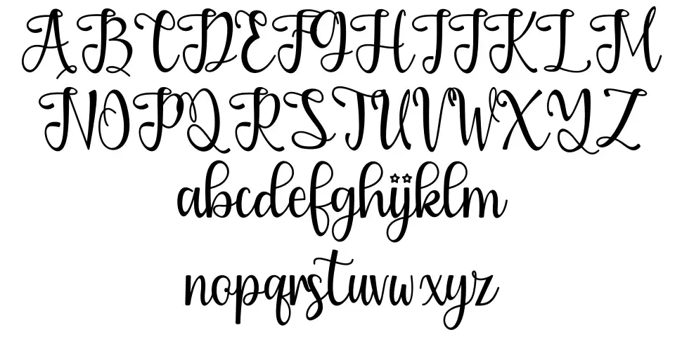 Wonderful Paradisefont specimens