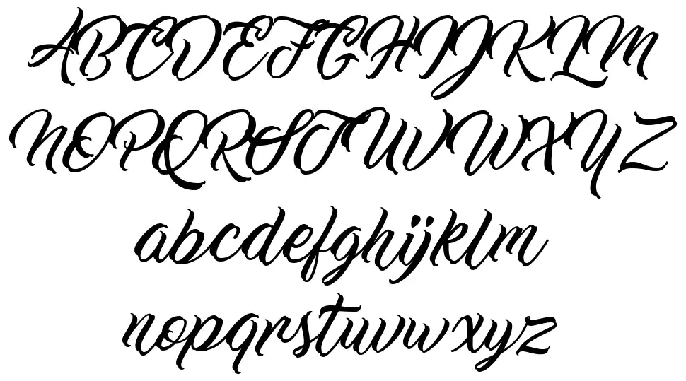 Work In Progressfont specimens