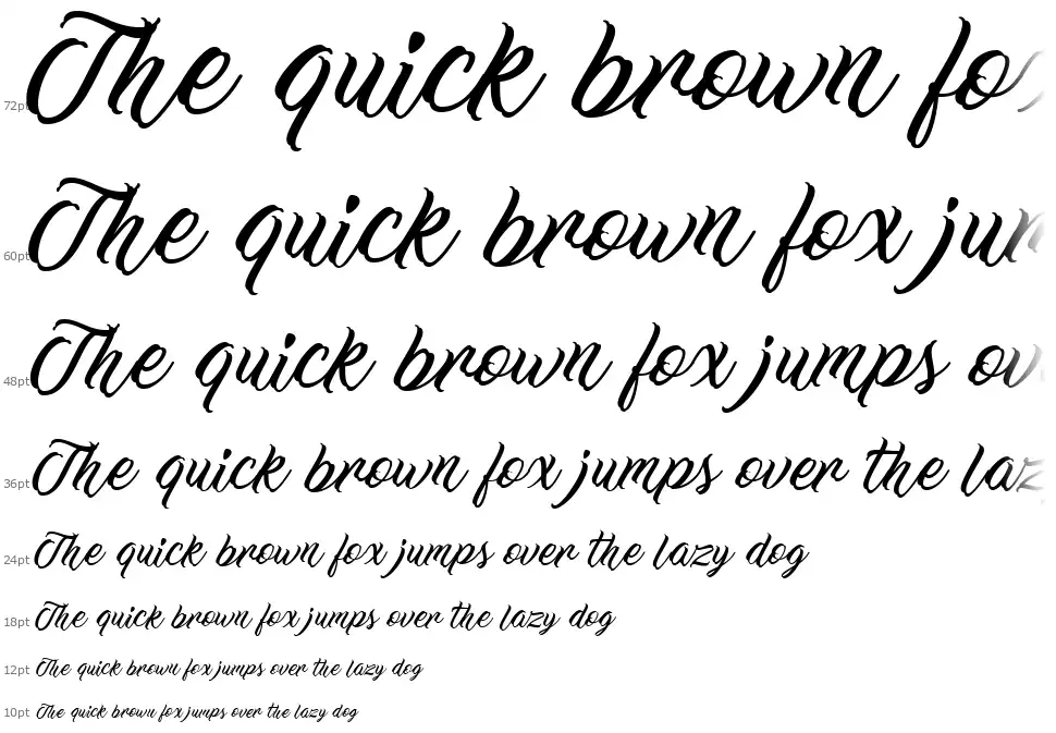 Work In Progressfont waterfall