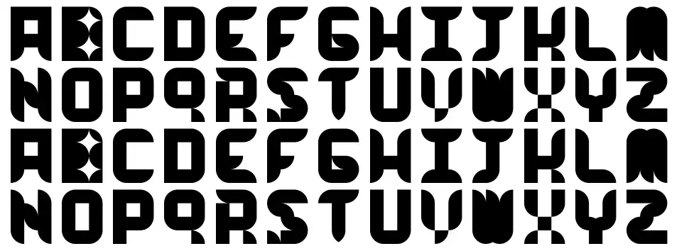 Work Work Workfont specimens