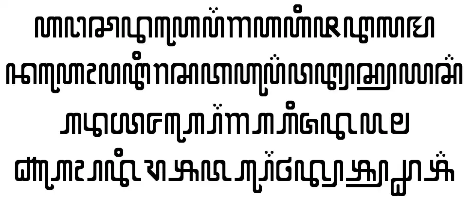 X Code from Eastfont specimens