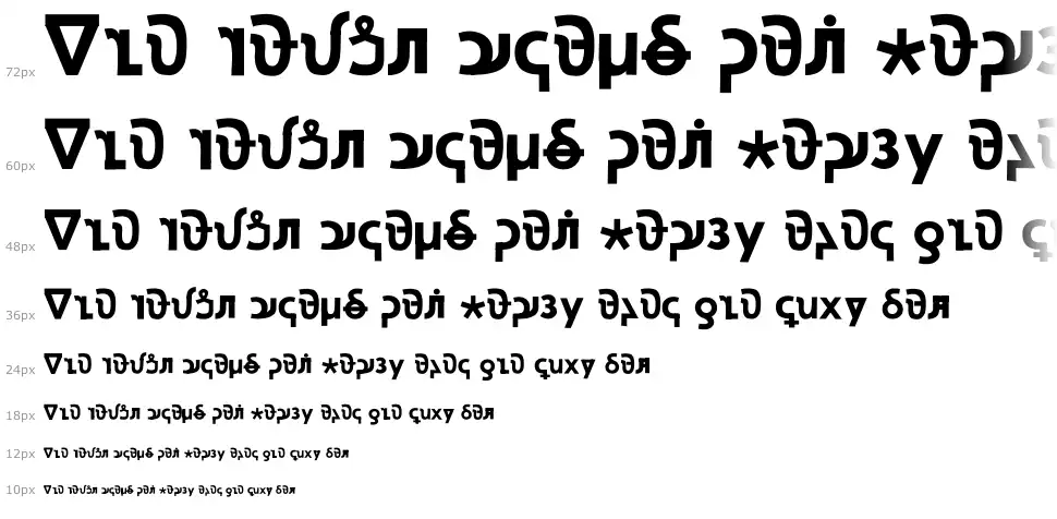 Xara Sans Kanis Cascata Xara Sans Kanisfont waterfall