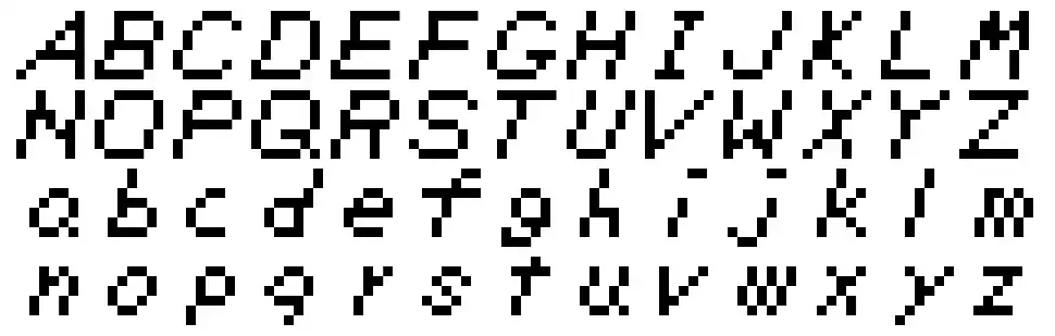 Zelda DXfont specimens
